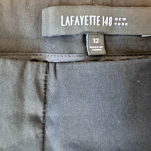 Lafayette 148 New York Black Tailored Trousers – Timeless Precision | Size 12 - Picture 5 of 6